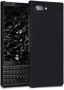 kalibri 対応: Blackberry KEYtwo (Key2) ケース - アラミド 頑丈 超薄 スマホケース 保護 黒色マット