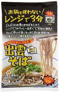 本田商店 レンジで3分 出雲そば2人前飛魚つゆ付 198g ×6袋