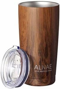 ALNAE タンブラー ふた付き 真空断熱 600ml 水筒 マグボトル コーヒーカップ 二重構造 保温保冷 直飲み 大容量 ビール コーヒー 直接ドリ