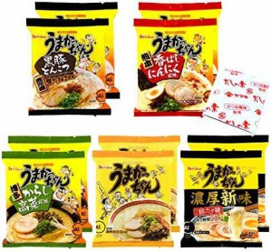 うまかっちゃん 全種類 食べ比べ 5種類×２ 計10食+だしの素4ｇ?ハウス食品