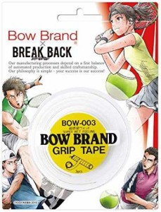 BOW BRAND(ボウブランド) オーバーグリップテープ3本巻 ウェットタイプ ホワイト BREAKBACKコラボ BOW003-BB