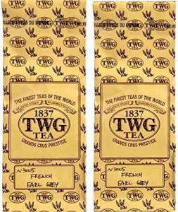 【送料無料】シンガポールの高級紅茶TWG French Earl Grey「 フレンチアールグレイ」50g×2バルクバック [並行輸入品]