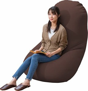 アイリスプラザ ビーズクッション ソファ ソファー クッション 座椅子 全10カラー 約160×75×30cm ビーンズMAX ビーンズマックス ブラウ