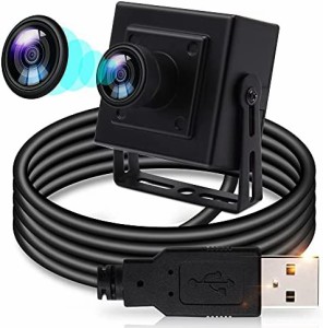 【送料無料】ELP Webカメラ 200万画素 低照度 Sony IMX323センサー 広角USBカメラ 170度魚眼レンズ HDミニUSBカメラ 1080Pウェブカメラ W