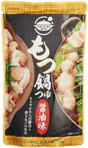 日本食研 もつ鍋つゆ 醤油味 750g ×10袋