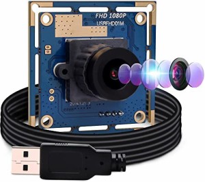 ELP 魚眼レンズ 100fps カメラ フルHD 1080P 30FPS USB ウェブカメラ 超小型 Webかめら 高速 Webカメラモジュール 高精細 広角 170度魚眼