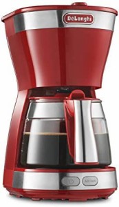 【送料無料】デロンギ(DeLonghi) ドリップコーヒーメーカー レッド アクティブシリーズ [5杯用]ICM12011J-R
