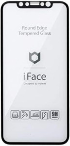 iFace iPhone 11/XR 専用 ガラスフィルム ラウンドエッジ 画面保護シート [ブラック]