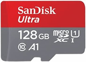 SanDisk (サンディスク) 128GB Ultra microSDXC UHS-I メモリーカード アダプター付き - 120MB/s C10 U1 フルHD A1 Micro SD カード - SD