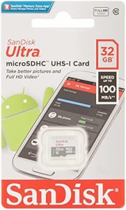 SanDisk Ultra 32GB 100MB/s UHS-I Class 10 MicroSDHC Card SDSQUNR-032G-GN3MN