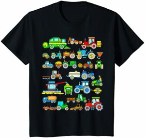 キッズ トラクターファームコンバインの収穫機の贈り物の男の子 Tractor Harvester Farm Shirt Kids Tシャツ