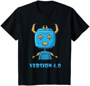 キッズ 4歳のロボット - 4歳の誕生日 Tシャツ