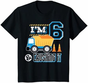 キッズ 建設用トラックショベル6歳の誕生日6歳6T Tシャツ