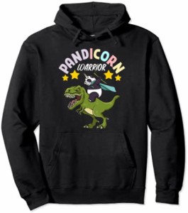 【送料無料】Kids Cartoon Kawaii Pandicorn Warrior Panda Bear Dinosaur パーカー