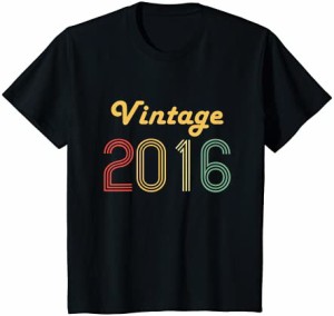 【送料無料】キッズ 4歳 誕生日プレゼント 男の子 女の子 年齢 4歳 ヴィンテージ 2016 キッド Tシャツ