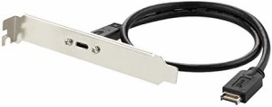 USB 3.1 Type Cフロントパネルヘッダー延長ケーブル50cm、USB 3.1 TypeEからUSB3.1 Type Cケーブル、Gen 2 10 Gbps内部アダプターケーブ