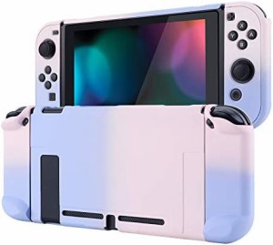 eXtremeRate PlayVital Switchコンソールに対応するバックカバー、分割デザインでNS Joyconハンドヘルド用保護ケース（ハード）、Switch