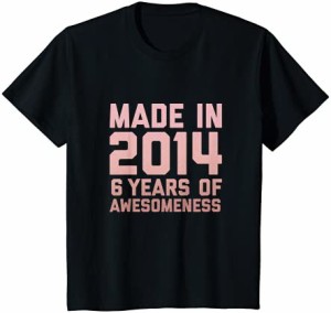 キッズ 6歳 誕生日シャツ 女の子 年齢 6歳 プレゼント 2014年 子供 女の子 Tシャツ