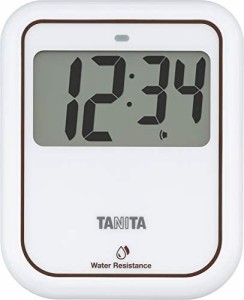 タニタ 非接触タイマー 洗えるタイプ 大画面 100秒 衛生的 手洗い ホワイト TD422WH