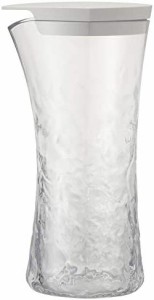 ウォーター カラフェ ピッチャー 冷水筒 水差し おしゃれ な 冷水筒 食洗器対応 本体カラー 透明 クリア 無地 蓋カラー ホワイト 白 650m