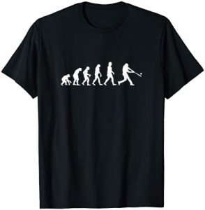 人類の進化 ネタ 野球 ベースボール 草野球 野球部 野球好き 野球観戦 おもしろ 野球選手 エボリューション Tシャツ