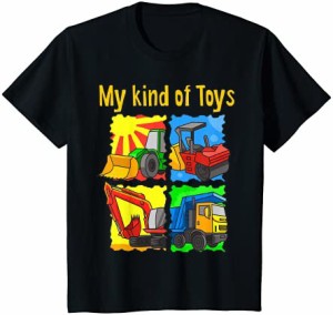 キッズ Bulldozer Tractor Excavator Shirt Boys Construction Party Tシャツ