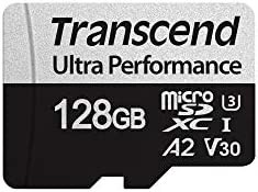 トランセンド ウルトラパフォーマンス microSDカード 128GB UHS-I U3 V30 A2 Class10 SDカード変換アダプタ付【データ復旧ソフト無償提供