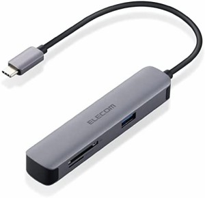 【送料無料】エレコム USB Type-C ハブ ドッキングステーション 5-in-1(SD/microSD) DST-C16SV/EC HDMIポート 4K対応 USB3.0×2ポート SD