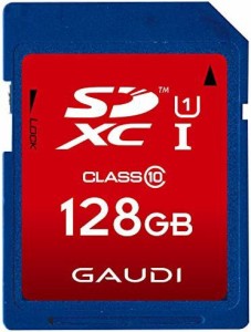 【送料無料】GAUDI SDXCカード Class10 UHS-1 128GB 3年保証 ECOパッケージ採用 GSDXCU1A128G