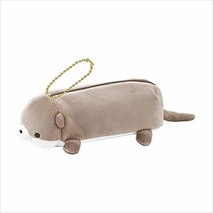 りぶはあと ペンポーチ ころぷちシリーズ アクアミエ カワウソ (全長約21cm) ふわふわ 筆箱 88053-32