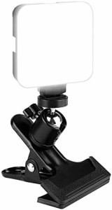 【送料無料】Hemmotop LED ライト 撮影 照明 24ヶ月品質保証 クリップ式雲台が付き ビデオライト 81球 コンパクト 充電式 カメラライト 3