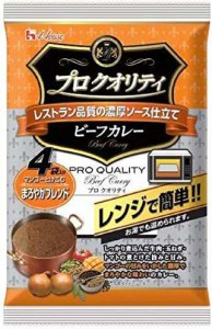 ハウス プロクオリティ ビーフカレー 4袋入り まろやかブレンド 680g ×6袋 [レンジ化対応・レンジで簡単調理可能]