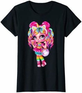 ユニコーンガールアイスクリーム-10代の女の子のためのかわいい虹の服 Tシャツ