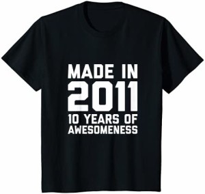 キッズ 10歳 誕生日シャツ 男の子 女の子 年齢 10歳 プレゼント 2011年 キッズ Tシャツ