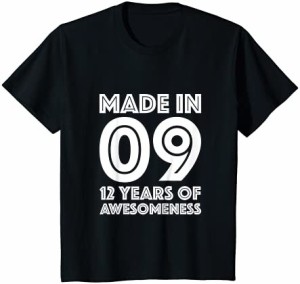 キッズ 12歳 誕生日シャツ 男の子 女の子 年齢 12歳 ギフト 2009年 子供 Tシャツ