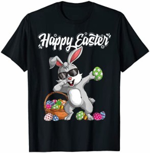 Dabbing Rabbit Easter Day Eggs Dab Boys Girls Kid gift bunny Tシャツ