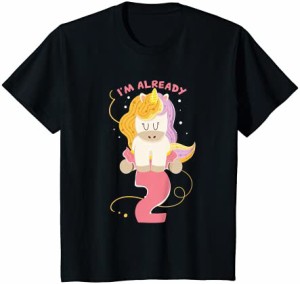 キッズ ユニコーンTシャツ 女の子用 Iキッズ 2歳の誕生日女の子 Tシャツ