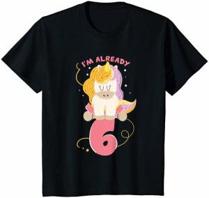 キッズ ユニコーン Tシャツ 女の子のための I 子供 6 歳の誕生日の女の子 Tシャツ