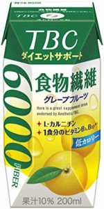 森永 TBC ダイエットサポート 食物繊維 グレープフルーツ 200ml [ 低カロリー L-カルニチン ビタミン 紙パック ドリンク 飲み物 常温保存