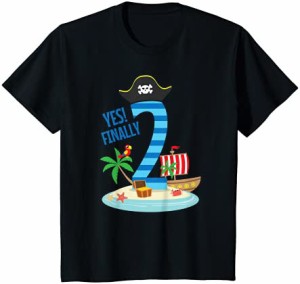 キッズ 2歳の誕生日 男の子 2年 海賊 Tシャツ