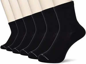 [フルーツオブザルーム] 靴下 メンズ 6Pパック 16184300-999 ブラック 25.0 cm
