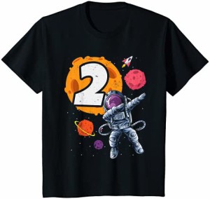 キッズ 2歳の誕生日宇宙飛行士宇宙子供の誕生日 Tシャツ