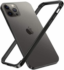 MQman iphone12 iphone12pro アルミバンパー シリコン裏地 一体型 アイホンフレーム 薄型 レンズ保護デザイン シンプル メタルカバー (iP