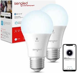 【 Alexa認定】Bluetooth接続 Sengled スマート LED電球 E26口金 60W相当 調光 800lm 広配光タイプ  Alexa対応 全方向タイプ hubブリッジ