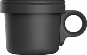 オヴジェクト 日本製 マグカップ ほうろうフックマグ 240ml ブラック/ブラック O-EFMS-BKBK 9.4×13×7.5cm