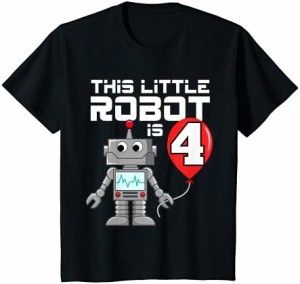 キッズ 4歳 ロボット 誕生日ロボット サイエンスロボティクス 4歳 ギフト Tシャツ