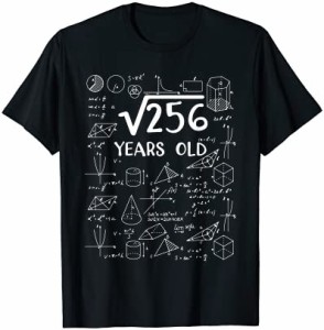 Square Root of 256:16歳 16歳の誕生日ギフト Tシャツ Tシャツ
