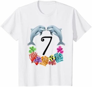 キッズ 7 Year Old Dolphin 誕生日パーティー 7歳の誕生日Tシャツ Tシャツ