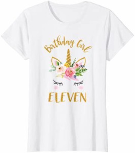 ユニコーン 11歳 誕生日シャツ 11歳 女の子 シャツ Tシャツ