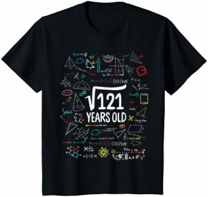 キッズ Square Root of 121 11歳の誕生日 11歳 数学誕生日ギフト Tシャツ